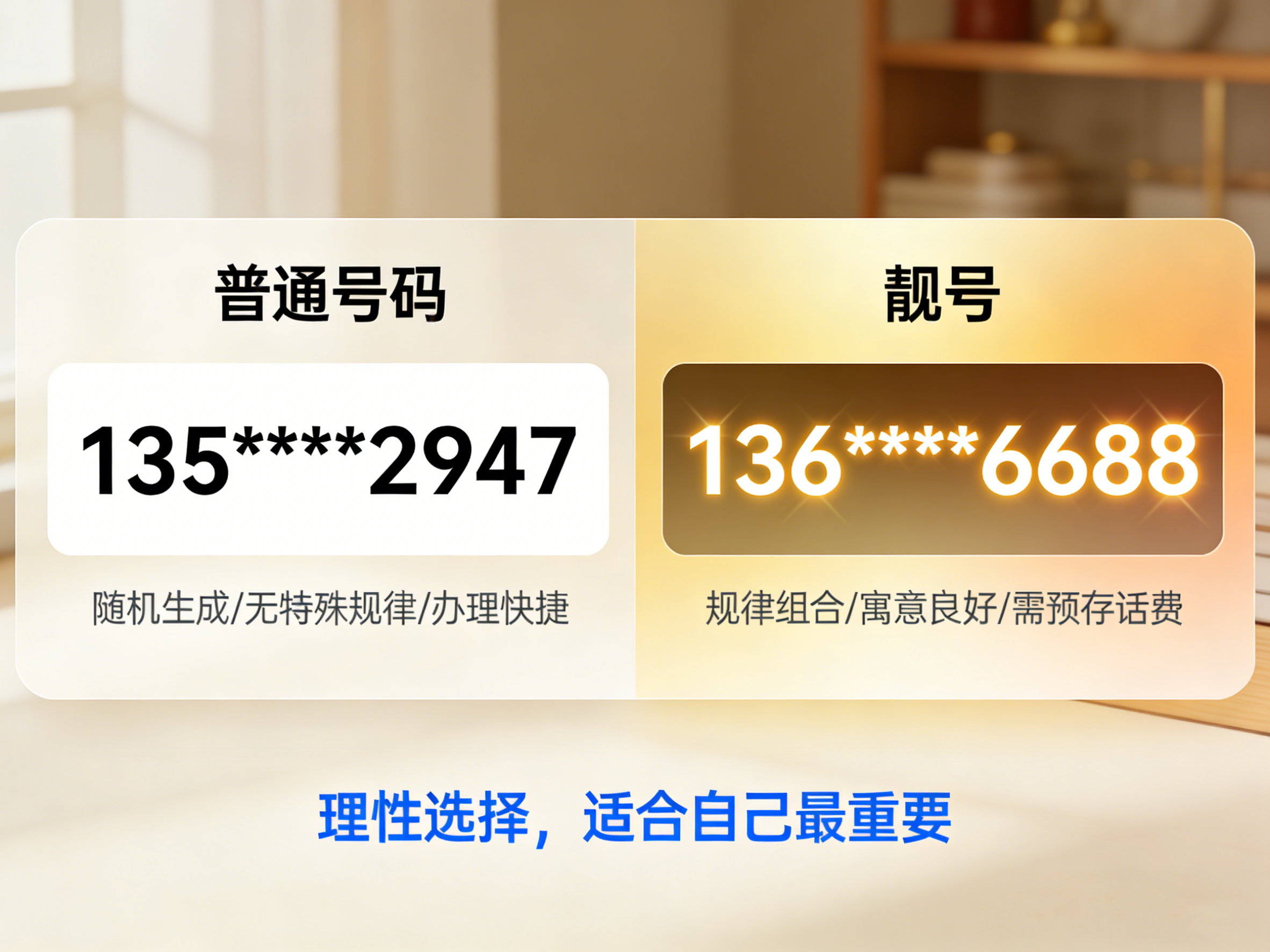 商务靓号选号技巧