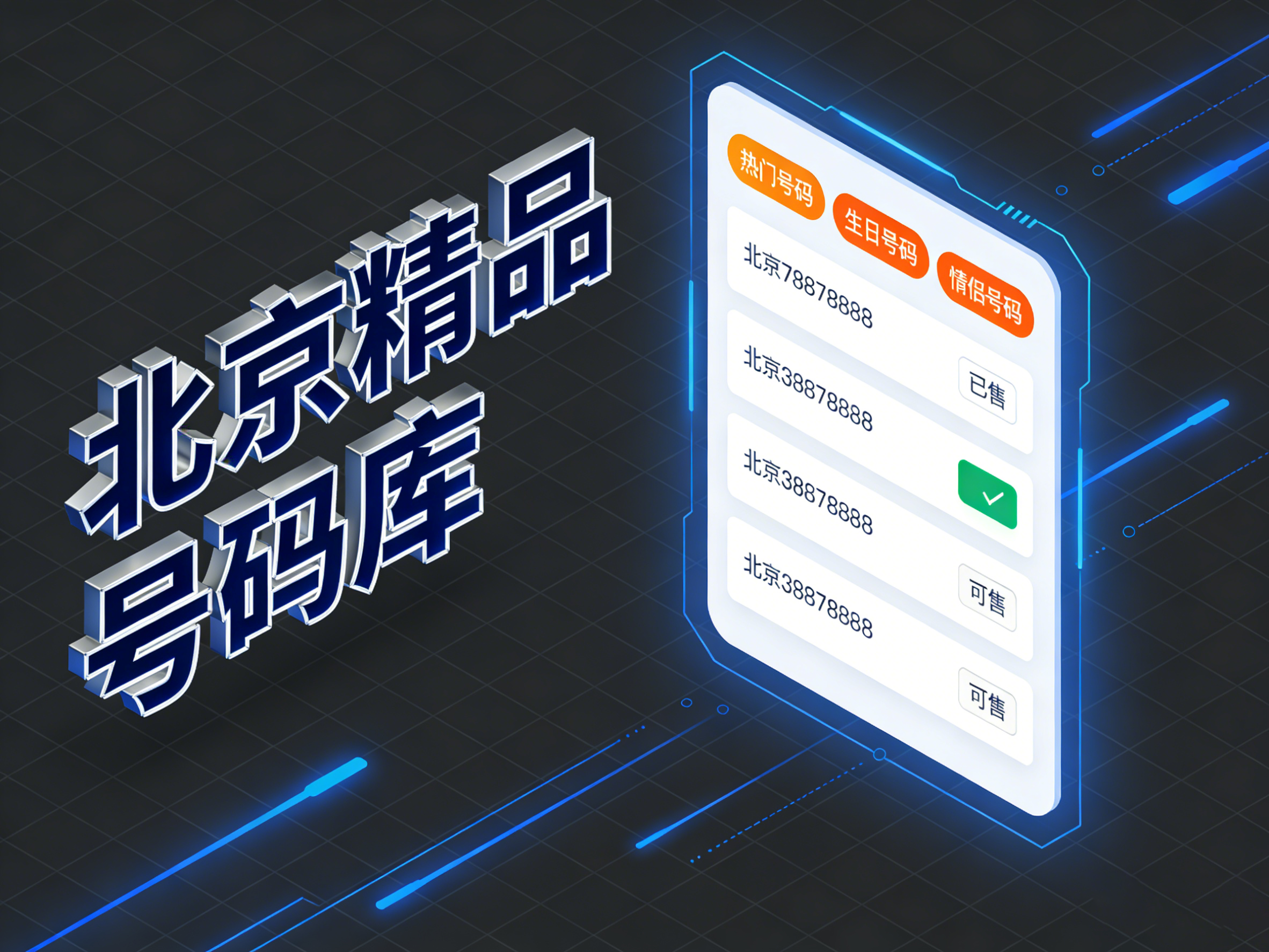 北京手机号码选购